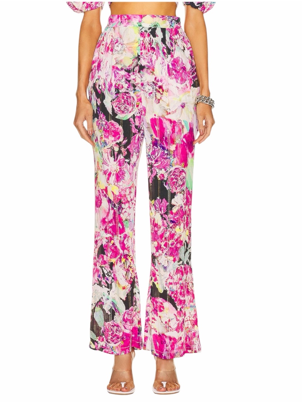 Rococo Sand Tessa Pant in Black and Pink Size Medium